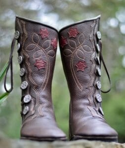 Magical Druid Handmade Leather Moccasin Boots